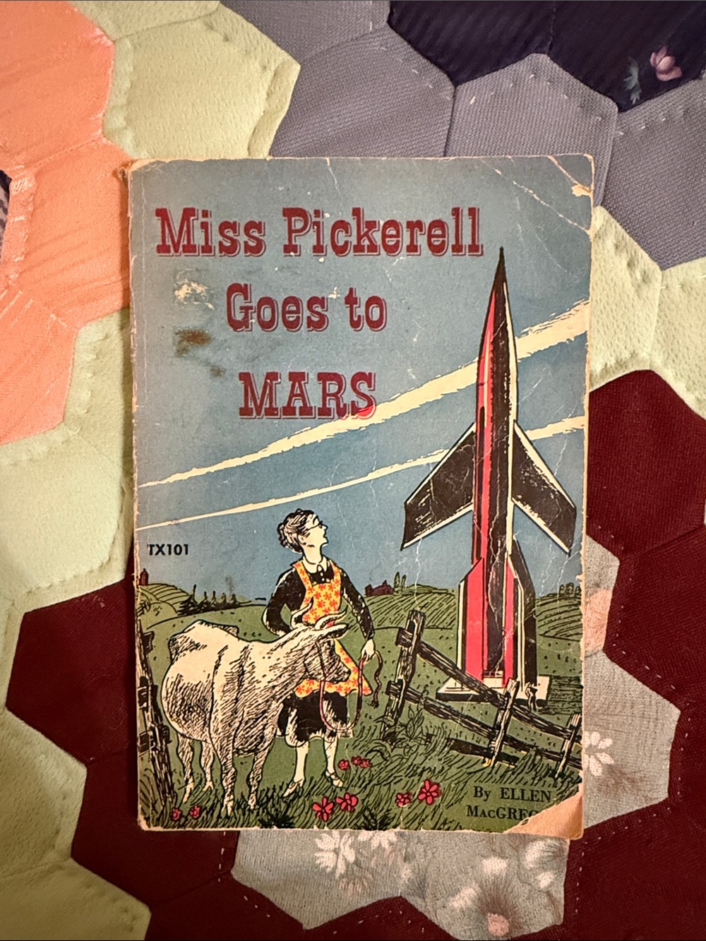 Miss Pickerell Goes to Mars - Vintage Book (Blue)